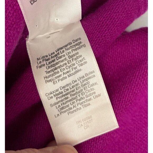 DKNY Womens Open Front Cardigan P/S Purple Wool and cashmere. - Picture 5 of 13